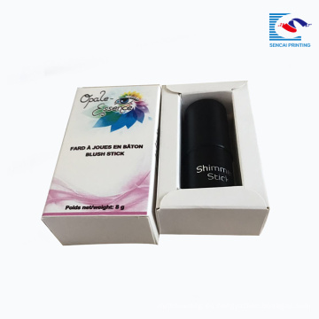 Caja impresa de encargo del tubo del lipgloss de la alta calidad, caja de empaquetado del papel del tubo de la barra de labios
